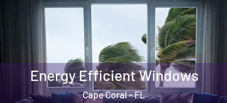  Energy Efficient Windows Cape Coral - FL